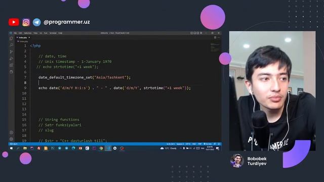 ? Mantiqiy amallar bilan ishlash - PHP Dasturlash tili - 2/21 KUN смотреть онлайн