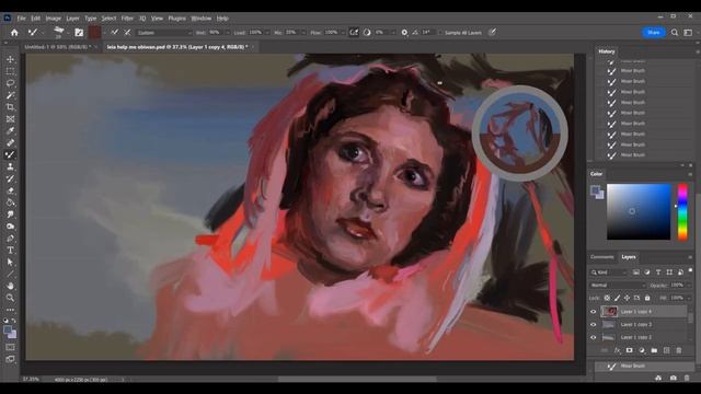 Star Wars Photoshop Speedpaint - Leia Organa - Clandestine Carrie смотреть онлайн