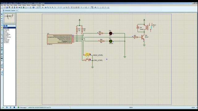 Контроллер уровня жидкости в емкости на Attiny13