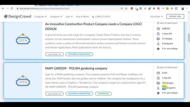 How to Select Project on DesignCrowd , 99designs, freelancer.com смотреть онлайн
