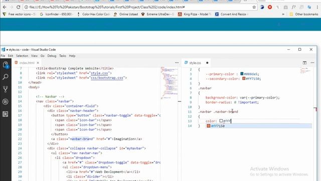 Class 2 - Bootstrap Complete Website in Hindi/Urdu [2018] - Bootstrap tutorials for beginners смотреть онлайн