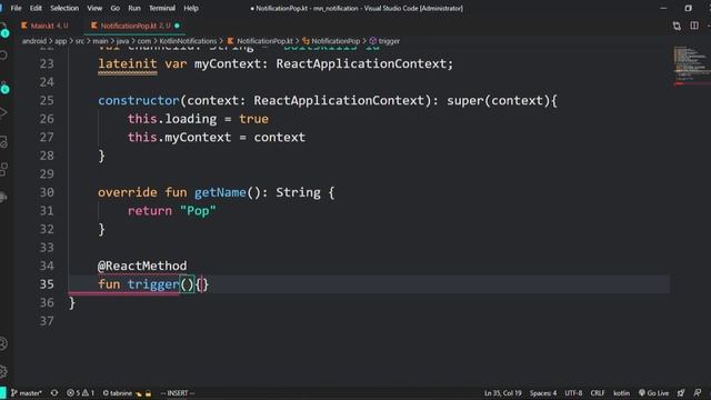 Kotlin Notification Alert & Toast Alert | React Native Modules смотреть онлайн