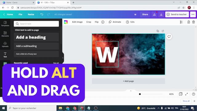 canva tutorial on How To make Text Drop Shadow trick смотреть онлайн