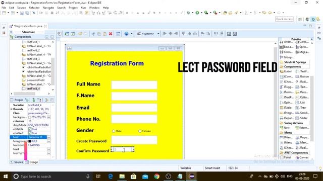 How to create User Registration Form in java using swing||Registration Form in java смотреть онлайн