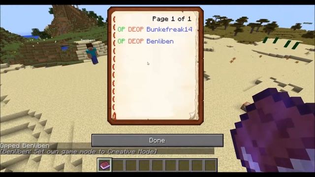 Server OP Control Book in Minecraft vanilla смотреть онлайн