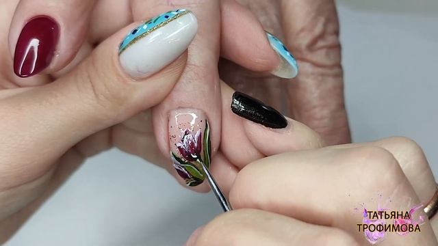 ВЕСЕННИЙ ДИЗАЙН НОГТЕЙ // Обзор гель-лаков от ROSALIND // ТЮЛЬПАНЫ СТРАЗАМИ // ЧЕТЫРЕ РАБОТЫ смотреть онлайн