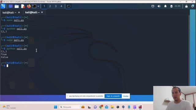 Creamos una base datos y luego la explotamos con SQL injection usando Python смотреть онлайн