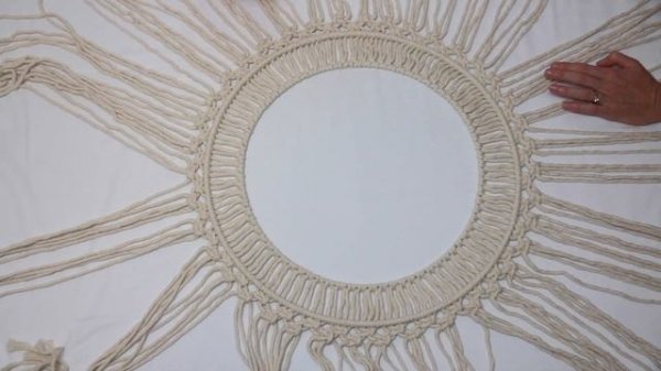 DIY Macrame Boho Mirror Tutorial | Beginner Friendly Macrame Mirror Mandala
