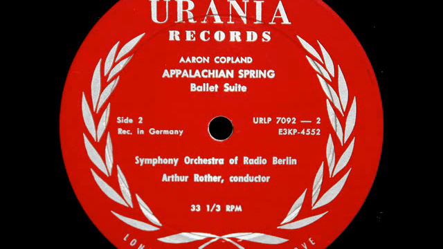 Copland / Arthur Rother, 1951: Appalachian Spring - Radio Berlin Symphony Orchestra смотреть онлайн