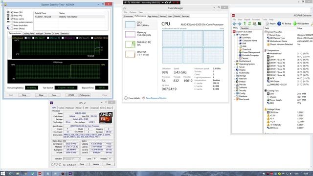 Scythe Katana 4 AMD fx-6300 3.5GHz (1.35V) смотреть онлайн