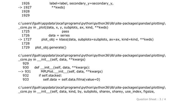 Pandas : ts.plot() and dataFrame.plot() throwing error: " NameError: name '_converter' is not defin смотреть онлайн