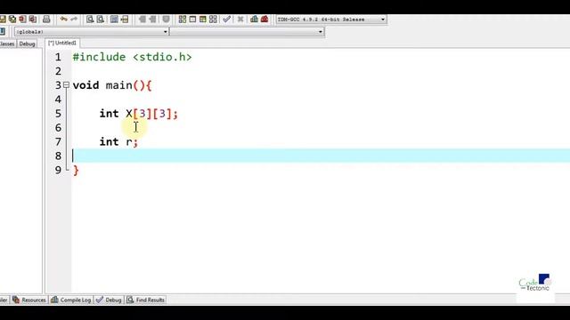 2D Arrays in C programming language смотреть онлайн