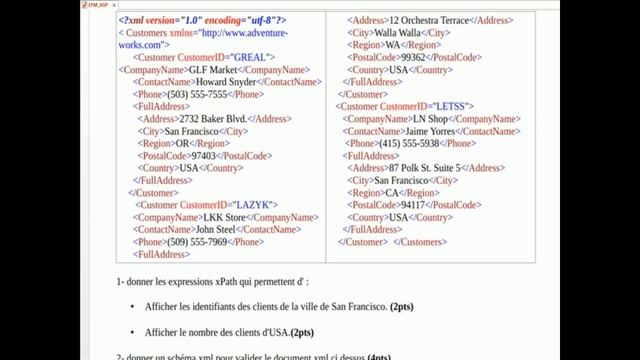 XML XPATH XSLT : Exercice corrigé (EFM 2016) смотреть онлайн