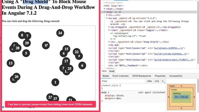 Using A “Drag Shield” To Block Mouse Events During A Drag-And-Drop Workflow In Angular 7.1.2 смотреть онлайн