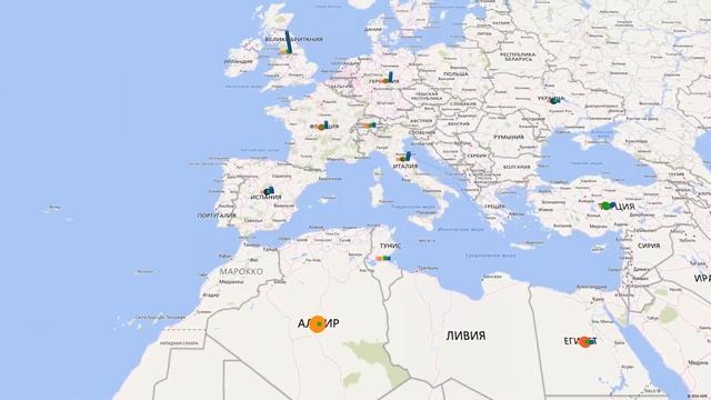 Создание 3D-карты (Power Map) в MS Excel 2016 для визуализации географических данных смотреть онлайн