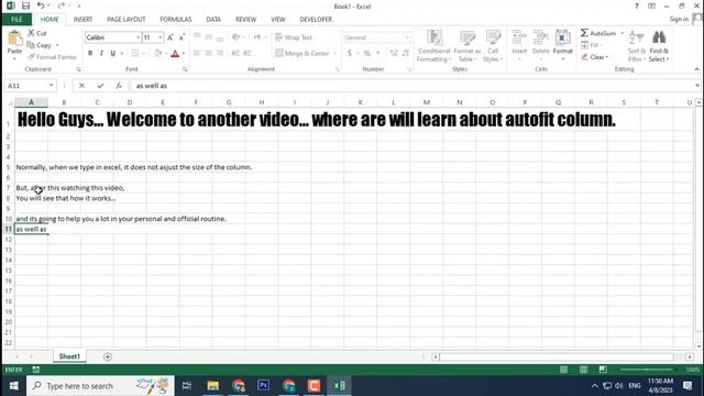 How to Auto Fit in Excel | Column Width | Microsoft Excel | Easy Tutorial смотреть онлайн
