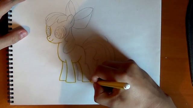 How to draw Pony Apple Bloom, Como dibujar Apple Bloom, Как нарисовать пони Эппл Блум смотреть онлайн