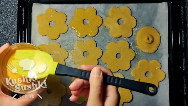 Те самые песочные колечки с орехами из детства. Готовьте сразу двойную порцию! Делюсь рецептом. смотреть онлайн