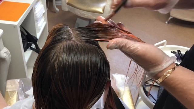 From black to red brown chestnut. Окрашивание с мягкой градацией оттенка смотреть онлайн