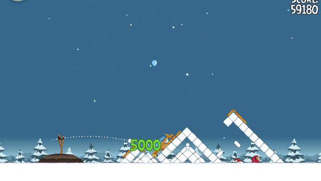Seasons Greedings 1-21 | Score 69180 | Angry Birds Seasons смотреть онлайн