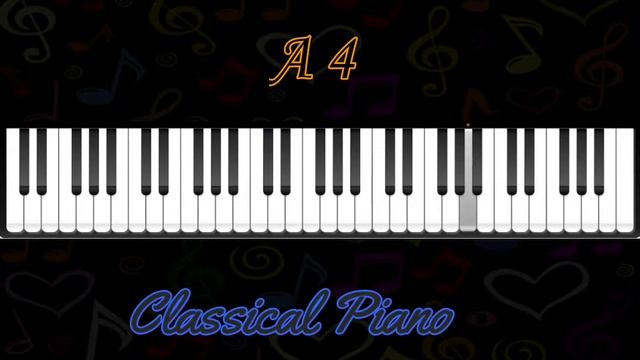 A4 classical piano note смотреть онлайн