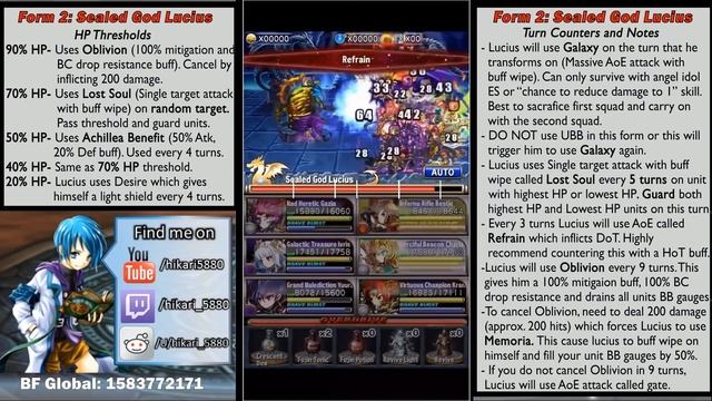 Brave Frontier Trial 008: Lucius | 1 Squad Clear Full Guide (With HP Markers) смотреть онлайн
