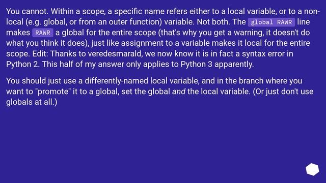 Conditionally modify global variable смотреть онлайн