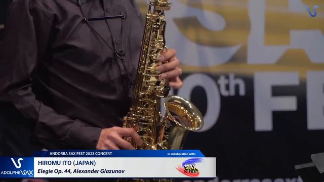 ANDORRA SAX FEST 2023: Hiromu Ito (Japan) plays Elegie Op. 44, Alexander Glazunov смотреть онлайн