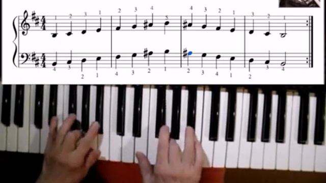 Учимся играть на пианино#Гамма Си минор смотреть онлайн