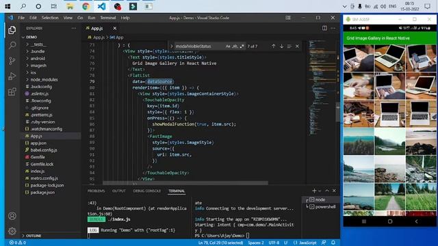 Grid Image Gallery in React Native? || in Hindi смотреть онлайн