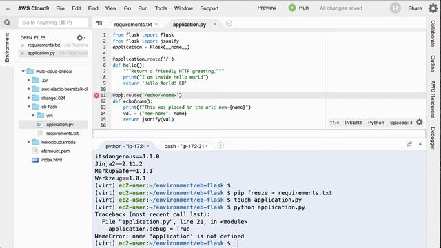Setup AWS Elastic Beanstalk for Flask смотреть онлайн