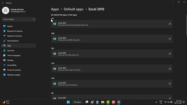 How to Set Microsoft Excel as the Default Application In Windows 11 2023 Hindi смотреть онлайн