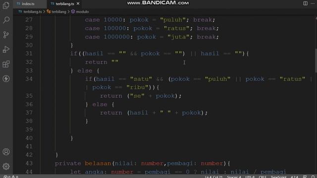 TypeVlog: Penggunaan Operator Modulo untuk Fungsi Terbilang dengan Typescript смотреть онлайн