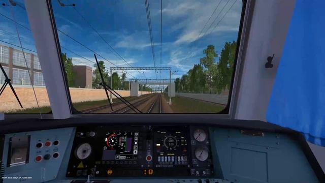 Электропоезд ЭД4М 0431 Москва-Жел-дор в Trainz Simulator 2012 + впереди ограничение скорости смотреть онлайн