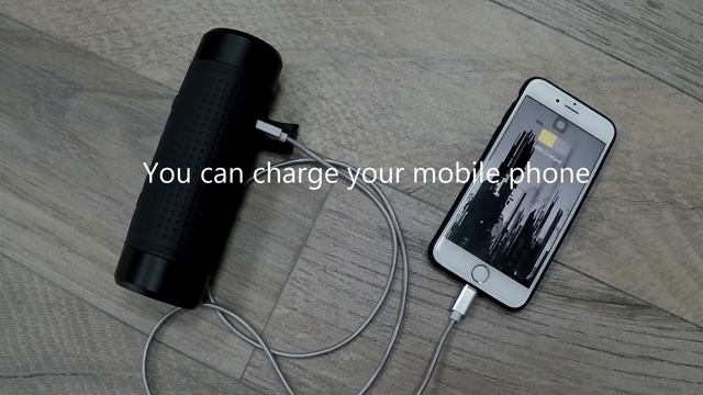 Hi-Tech Bike/Flashlight Speaker with Bluetooth - Phone Charger - Rain / Dust Proof смотреть онлайн