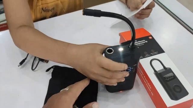 xiaomi portable electric air compressor 1S unboxing and review смотреть онлайн