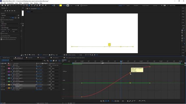 After Effects Tutorial: Demo of various KEYFRAMES (Easy Ease, Ease IN, Ease OUT) & MOTION BLUR in A смотреть онлайн