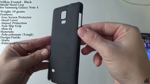 Samsung Galaxy Note 4 & Nillkin Frosted Shield Hard Case - Black смотреть онлайн