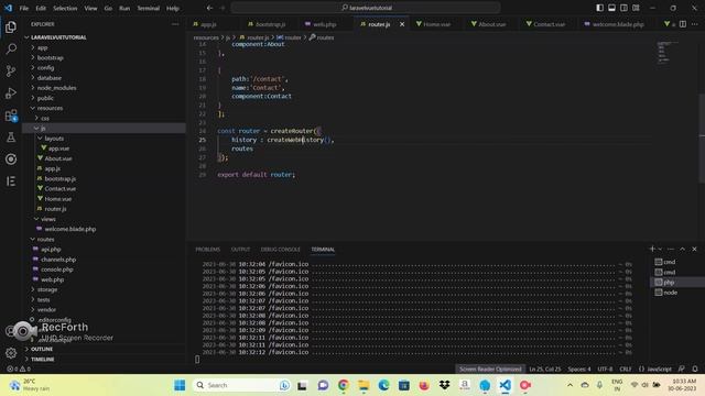 Step 5- Router Setup In Laravel Vue смотреть онлайн