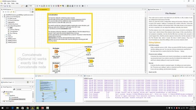 ETL with KNIME. Concatenate up to 4 Data Sets смотреть онлайн