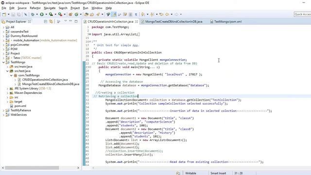 MongoDB Connection using JAVA смотреть онлайн