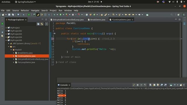 Branching Statements in java Session-45 ||Continue & return statement || Java Placement Course смотреть онлайн