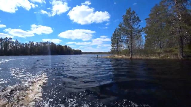 Рыбалка в Карелии! Открытие водномоторного сезона! Проверка мотора и лодки после зимы! смотреть онлайн
