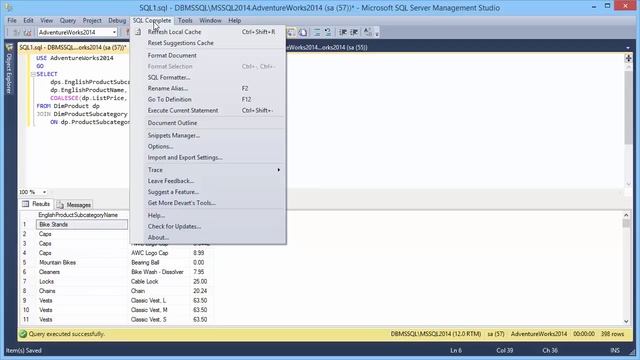 Intellisense, SQL Formatting, Code Refactoring in SSMS - SQL Complete Tutorial смотреть онлайн