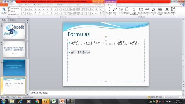 How to Write Mathematical Equation in Power Point | PowerPoint Formulae | Symbols смотреть онлайн