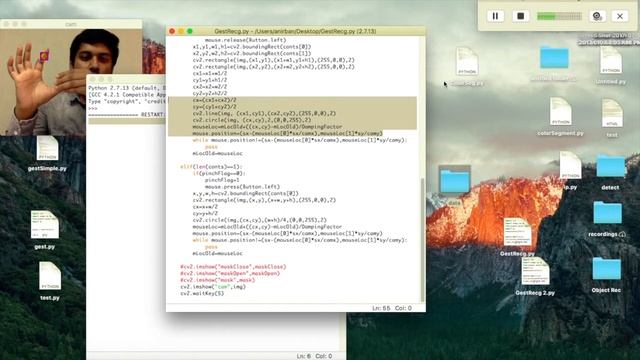 Part 2: Simple Gesture Recognition To Create Virtual Mouse | using OpenCV and Python (Tutorial) смотреть онлайн