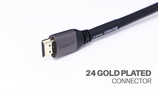 GearIT: HDMI Cable CL3 in-Wall Rated High-Speed HDMI 2.0b, 4K 60Hz, 3D, ARC, HDCP 2.2, HDR, 18Gbps смотреть онлайн