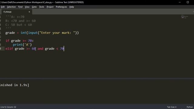 If/else Decision Making In Python смотреть онлайн