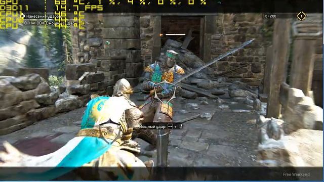 For Honor запуск на слабом пк ( 2 ядра, 4 ОЗУ, GeForce GT 620 1 ГБ ) смотреть онлайн