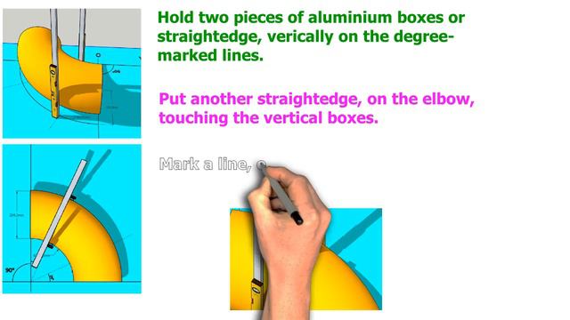 HOW TO MARK AN ODD SIZE ELBOW. ANY DEGREE ELBOW MARKING EASILY. TUTORIAL смотреть онлайн